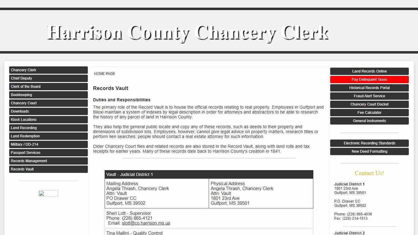 Harrison County, Mississippi Chancery Clerk